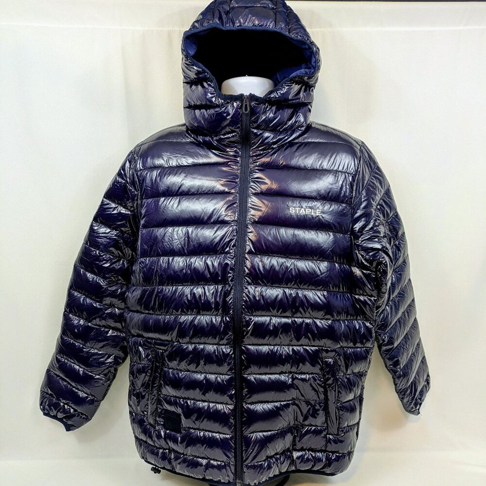 Staple Navy Puffer Coat - NWT